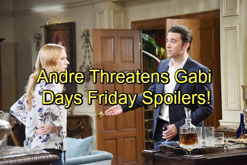 Days of Our Lives Spoilers: Eric Faces Victor’s Wrath – Chad’s Violence Horrifies Abigail – Andre Threatens Gabi