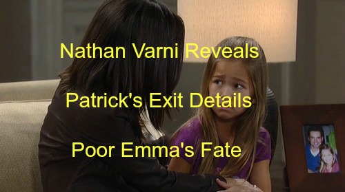 General Hospital (GH) Spoilers: Nathan Varni Reveals Jason Thompson Pre-Christmas Exit Details and Emma's Fate