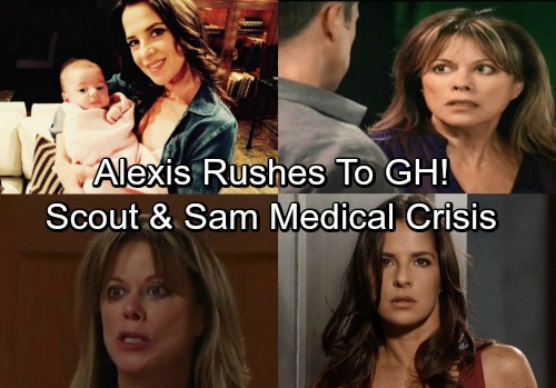 General Hospital Spoilers: Alexis Rushes to GH as Deadly Medical Crisis Strikes Scout and Sam - Julexis Reunion Too Late