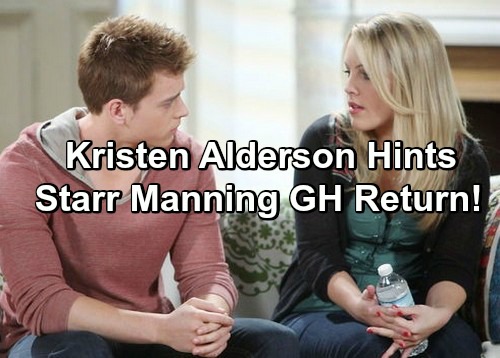 General Hospital Spoilers: Kristen Alderson Hints at Starr Manning GH Return