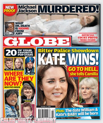 Globe Magazine: Kate Middleton Wins Palace Showdown - Photo
