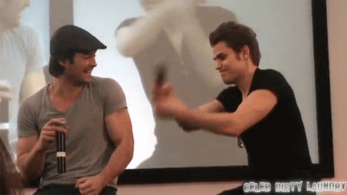 Ian Somerhalder and Paul Wesley Attend 2013 BloodyCon WITHOUT Nina Dobrev!