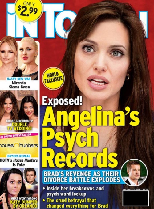 Angelina Jolie’s Psych Records Revealed: Brad Pitt To Take Full Custody ...