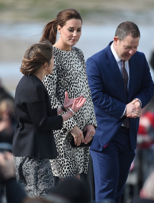 Kate Middleton Wearing Dalmation Print at Margate Art Gallery Weeks From Baby Birth (PHOTOS)