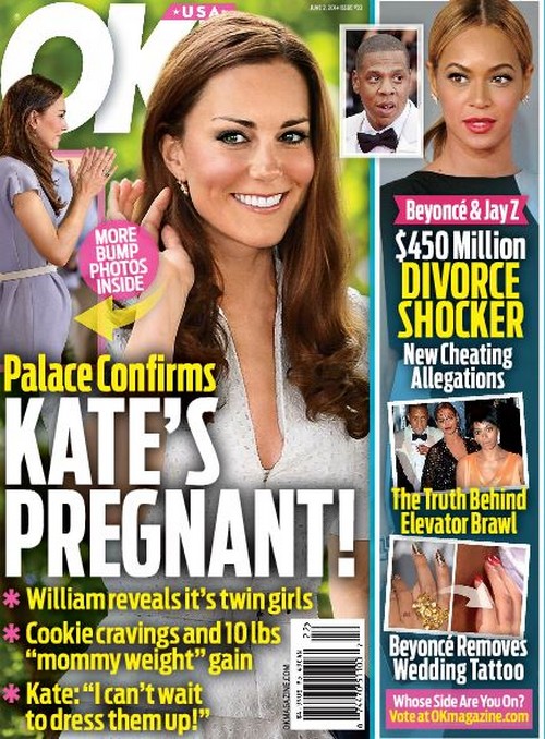 Kate Middleton Pregnant With Twin Girls? - Palace Confirms Pregnancy - Report