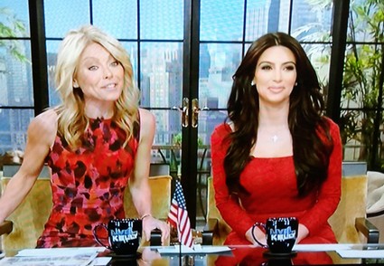 Kim Kardashian Guest Hosts With Kelly Ripa!