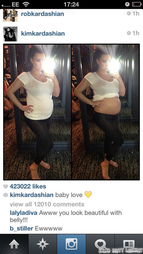 Kim Kardashian Pregnant Nude - Kim Kardashian NUDE Photo of Naked Baby Bump - She's Pregnant For Real  (Photos) | Celeb Dirty Laundry