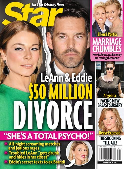 LeAnn Rimes and Eddie Cibrian Divorce and Separation Caused By Psycho Meltdowns - Report (PHOTO)
