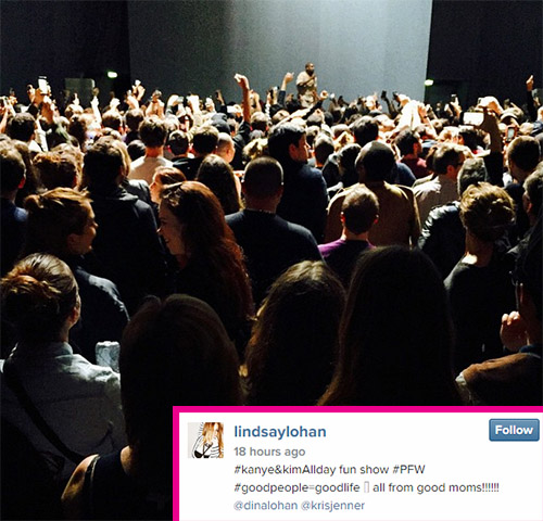 Lindsay Lohan Posts N-word On Instagram Photo While Attending Kanye West Concert In Paris - Desperate Cry For Attention?