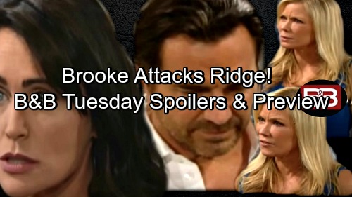 The Bold and the Beautiful Spoilers: Brooke Rips Into Ridge for Crushing Betrayal – Quinn Determined to Keep Eric