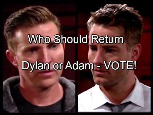 The Young and the Restless Spoilers: Adam Newman or Dylan McAvoy - First Choice To Return To Y&R?