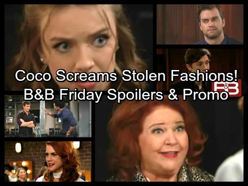 The Bold and the Beautiful Spoilers: Coco Sees Spectra Fashion's Line, Screams These Are Stolen