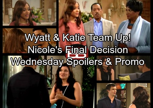 The Bold and the Beautiful Spoilers: Zende Pushes for Adoption, Nicole Decides Lizzie’s Fate – Wyatt and Katie Team Up