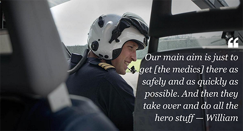 Prince William Tries To Fix Lazy Reputation: Special Presentation Highlights Air Ambulance Pilot Duties, His Role Exaggerated?