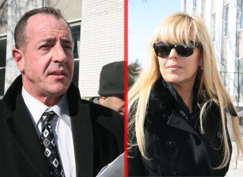 See Dina Lohan With A Nasty Black Eye Holding Baby Lindsay - Michael Lohan Responsible (Photos)