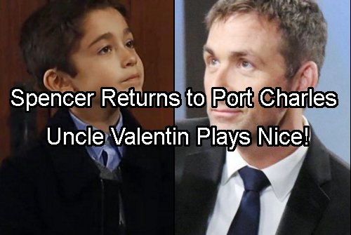 General Hospital Spoilers: Spencer Cassadine Returns – Bonds With Charlotte – Valentin Plays Doting Uncle and Laura Furious