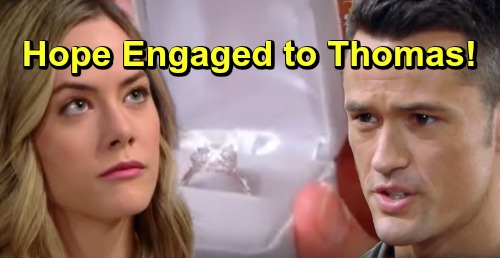 The Bold and the Beautiful Spoilers: Hope Engaged, Accepts Thomas ...