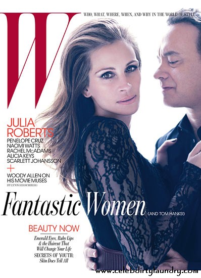 Julia Roberts &  Tom Hanks Cover W Magazine