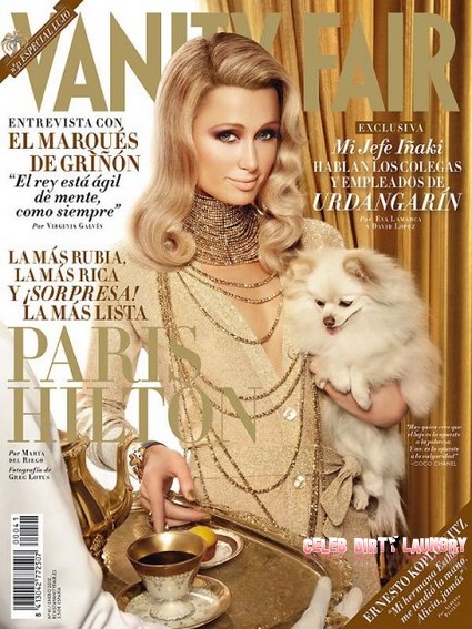 Paris Hilton 'Simply Stunning' On the Cover of Vanity Fair Spain January 2012