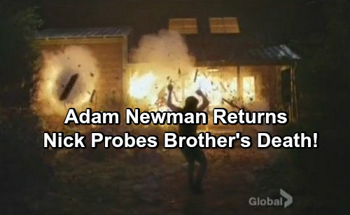 The Young and the Restless Spoilers: Adam Newman Returning - Nick Tagged As Lead Detective In Brother's Death