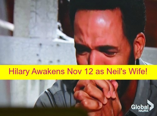 The Young and the Restless (Y&R) Spoilers: Hilary Wakes Up November 12 - Think's She's Neil's Wife!