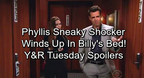 The Young and the Restless Spoilers: Phyllis Sneaks Into Billy's Bed – Scott’s Confession Shocks Sharon – Dina Stirs Up Trouble