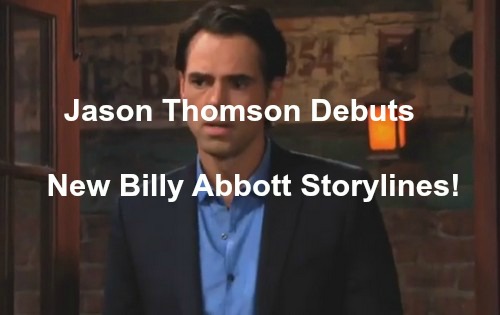 The Young and the Restless (Y&R) Spoilers: Jason Thompson Debuts as Billy - What's In Store for New Abbott, Premiere Air Date