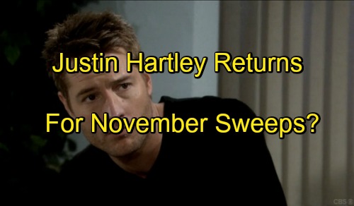 The Young and the Restless Spoilers: Justin Hartley Returns for November Sweeps - Adam Newman Learns Christian Alive On GC Buzz