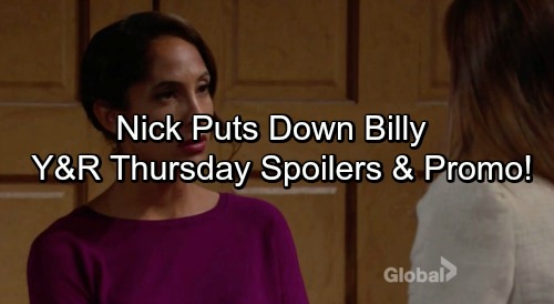 The Young and the Restless Spoilers: Nick and Phyllis Clash Over Billy – Cane Gives Juliet the Upper Hand – Tessa’s Big Decision