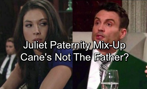 The Young and the Restless Spoilers: Will Paternity Mix-up Eliminate Cane as Father - Juliet's Secret Leads to More Drama?