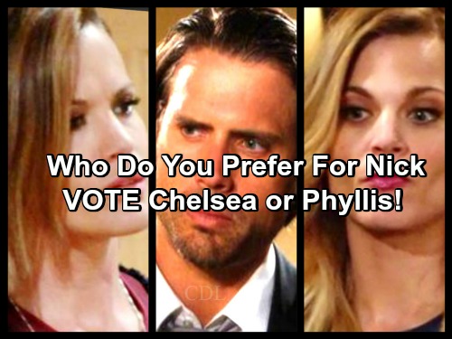 The Young and the Restless Spoilers: Do You Prefer Nick with Chelsea or Phyllis - VOTE In Our Poll!