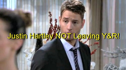 The Young and the Restless Spoilers: Justin Hartley NOT Leaving Y&R for Primetime - Adam Newman Sticking Around