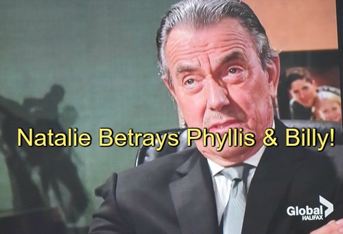 The Young and the Restless (Y&R) Spoilers: Natalie Gives Victor Real Program - Furious Phyllis and Billy Betrayed