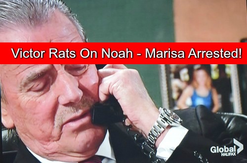 The Young and the Restless (Y&R) Spoilers: Victor Rats Out Noah to Paul - Dylan Arrests Marisa