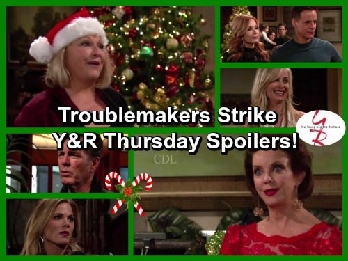 The Young and the Restless Spoilers: Thursday Dec. 22 - Traci Pressures Billy – Gloria’s Plans Cause Drama