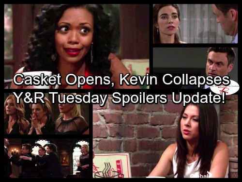 The Young and the Restless Spoilers: Tuesday, June 6 - Kevin Collapses Over Casket Shocker – Cane Ruined – Reed and Mattie Bond