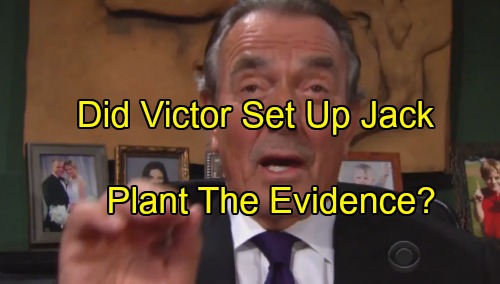 The Young and the Restless Spoilers: Victor Lays Trap For Jack - Did The Moustache Plant False Evidence?